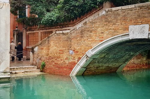 Ponte Widmann in Cannaregio - Venezia im Winter.