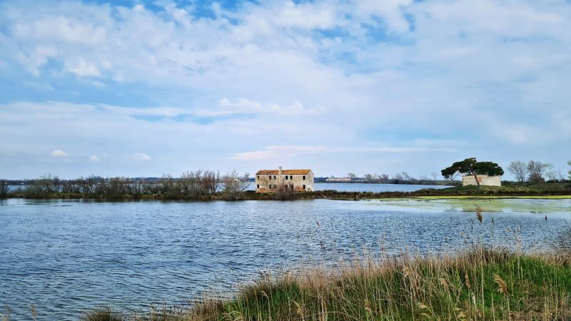 Die Lagune von Venedig vor der Insel Albarella